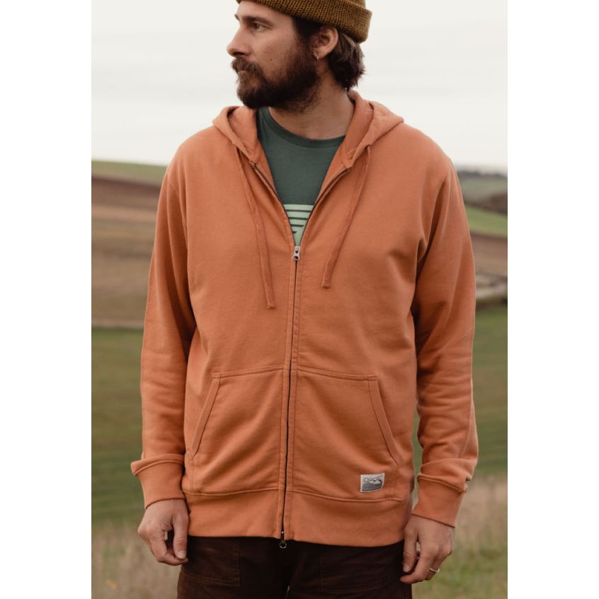 Tobias Midweight Zip Hoodie Made From Organic Cotton
