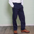 Navy Work Trousers Made Of Cotton