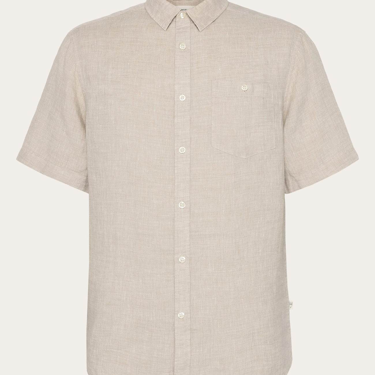 Load image into Gallery viewer, Knowledge Cotton Apparel Regular Short Sleeved Organic Linen Shirt
