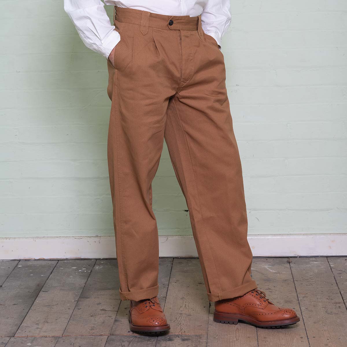 Slim Skinny Double Knee Work Trousers in Khaki  Trousers  Dickies UK