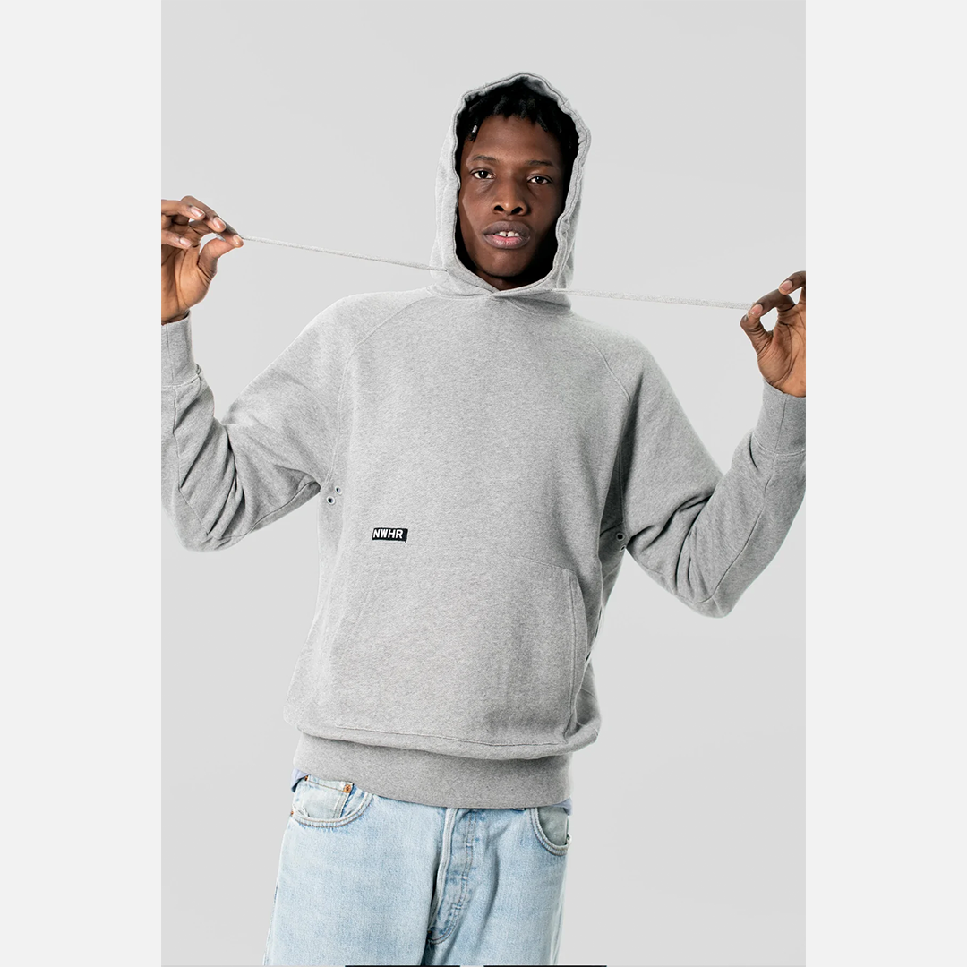 Load image into Gallery viewer, Mask Face Hoodie Grey
