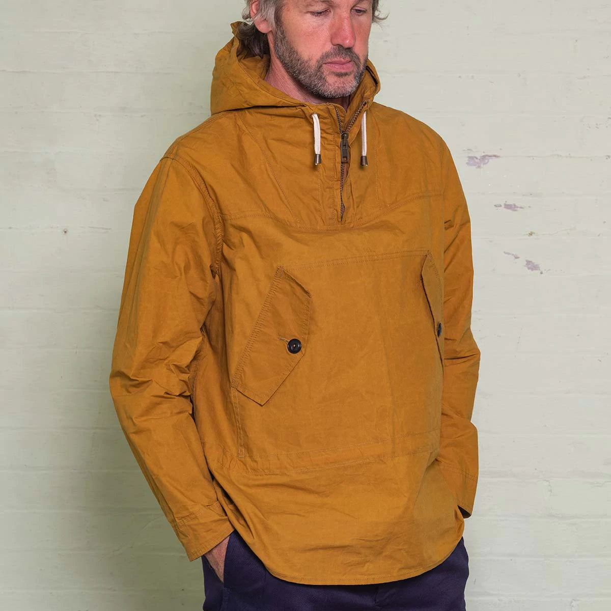 Waxed cotton smock new arrivals