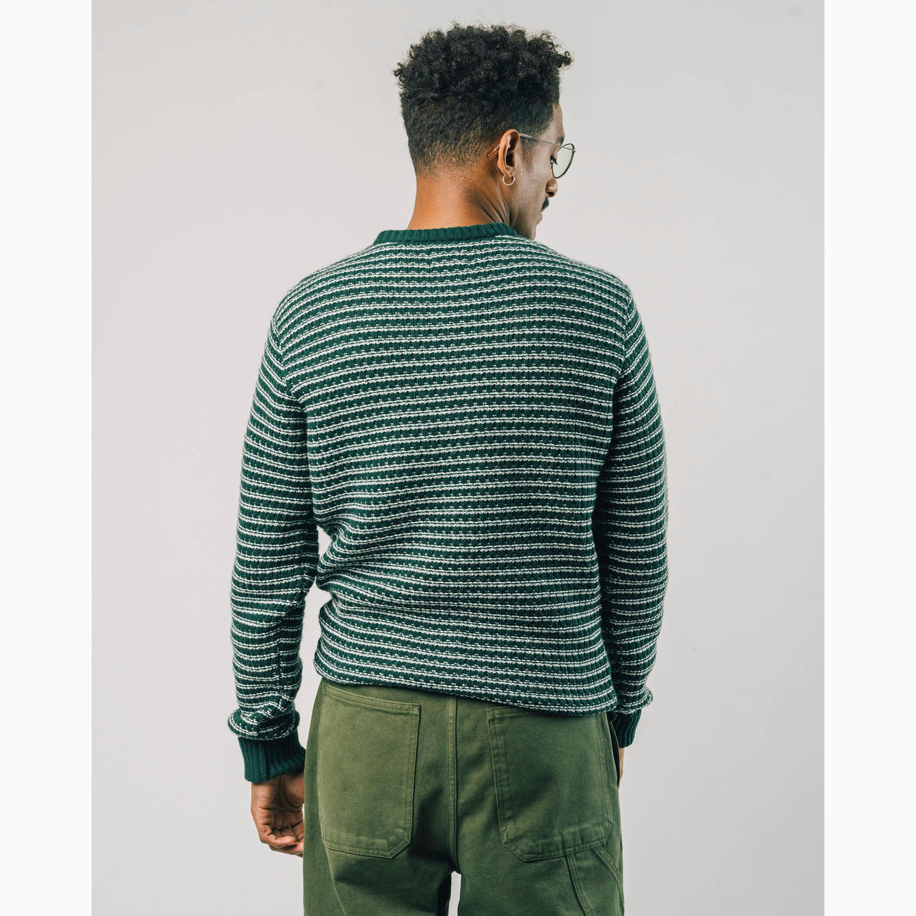 Load image into Gallery viewer, Brava Fabrics Stripes Jumper - Dark Green
