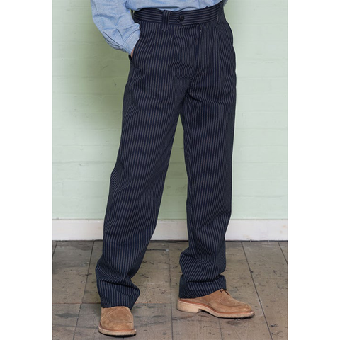 Yarmouth Oilskins Work Trousers - Chalk Stripe