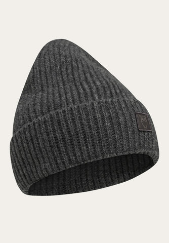 Knowledge Cotton Apparel Organic Wool Rib Beanie