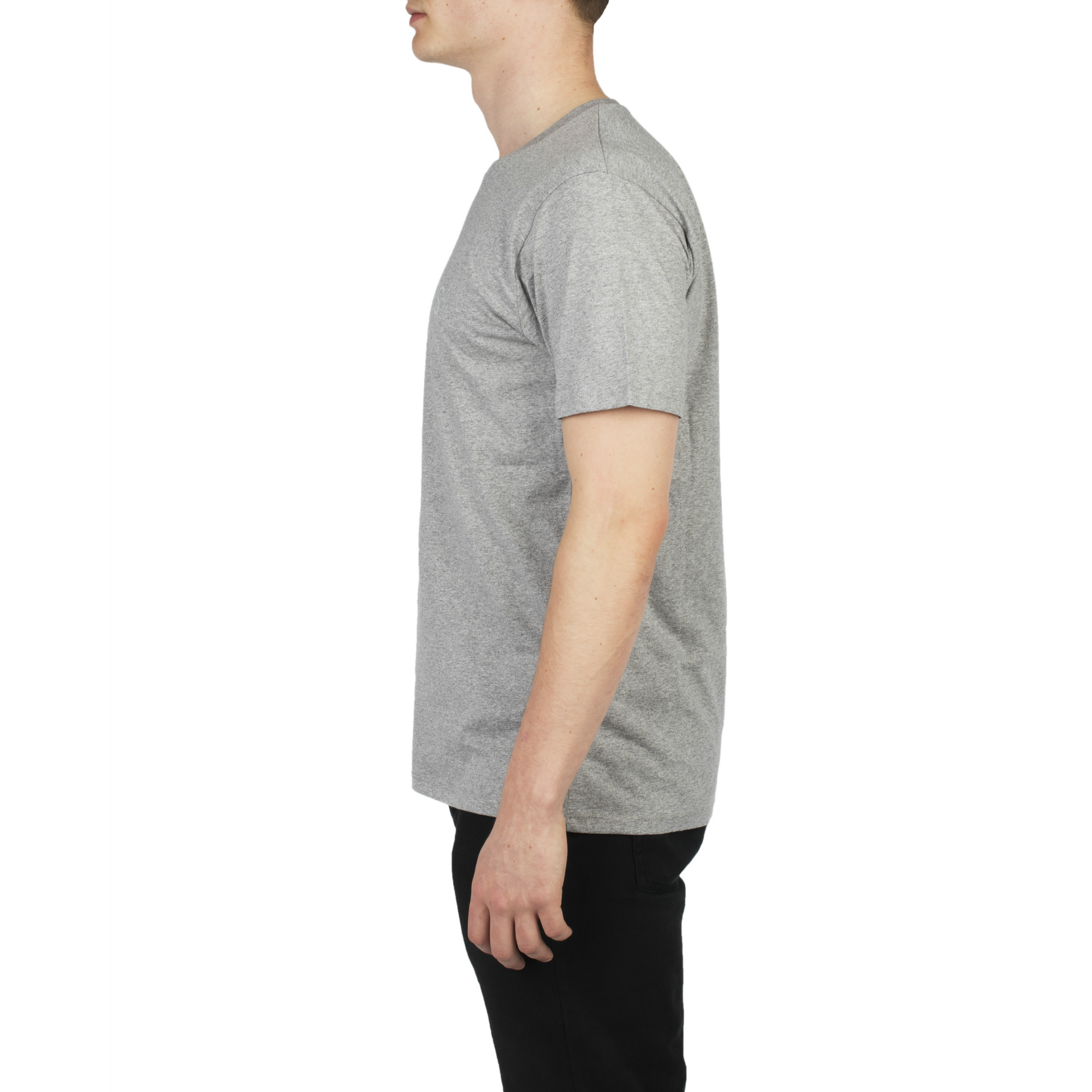 Grey Marl Logo T-shirt Made Of Organic Cotton